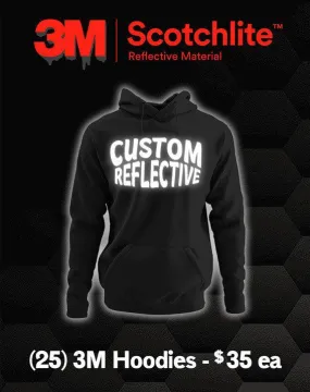 25 3M™ Scotchlite Reflective Printed Hoodies