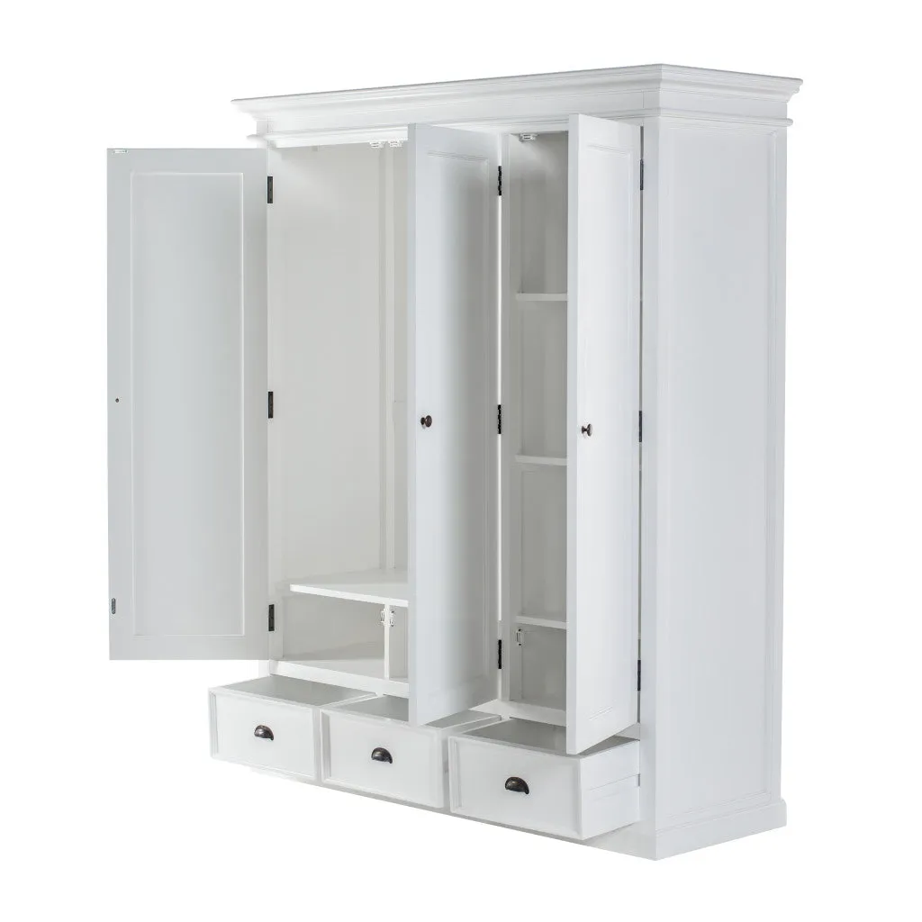 62 Off White Solid Wood Frame Standard Curio Cabinet With Six Shelves