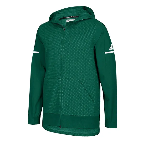 adidas Men's Dark Green/White Squad Jacket