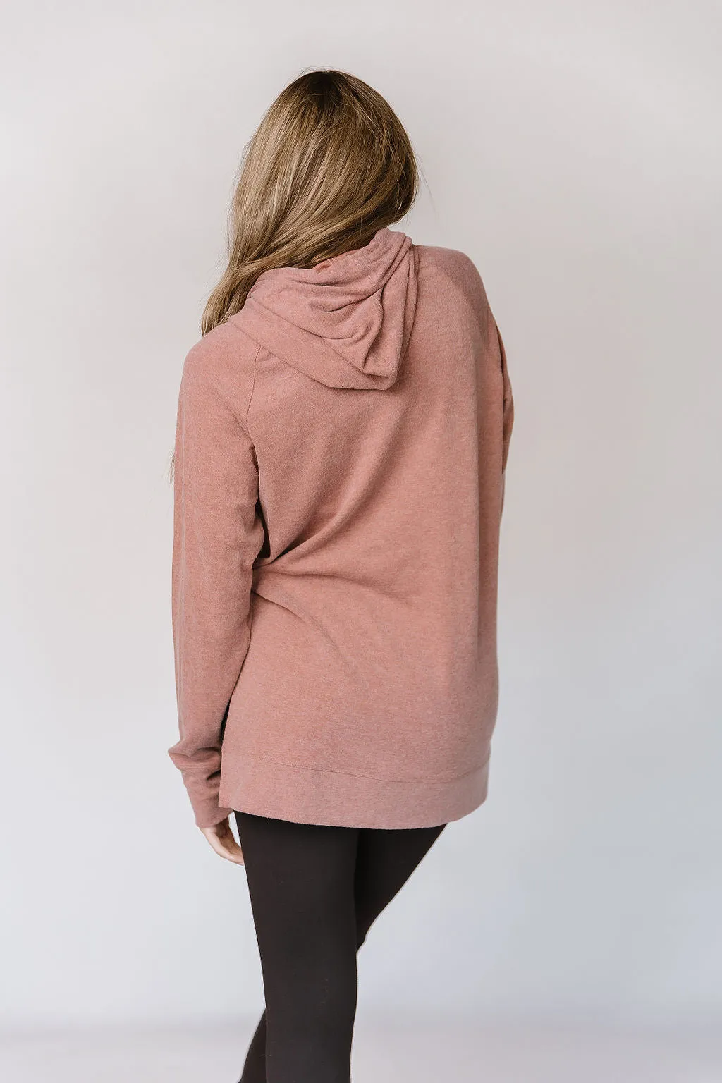 Ampersand Burnt Sienna Hooded Tunic Sweatshirt