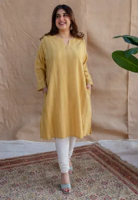 Arfa Slub Cotton Jhabba Kali Kurta