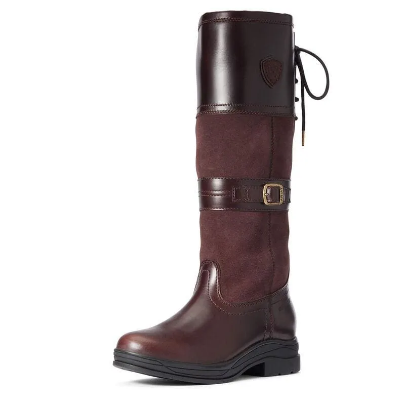 Ariat Ladies Langdale Waterproof Boot Waxed Chocolate