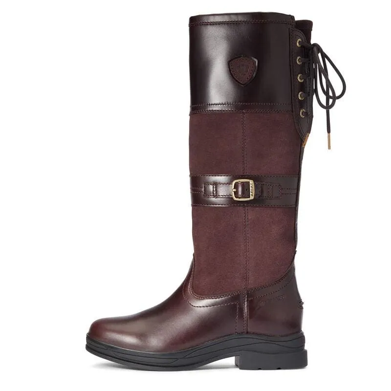 Ariat Ladies Langdale Waterproof Boot Waxed Chocolate