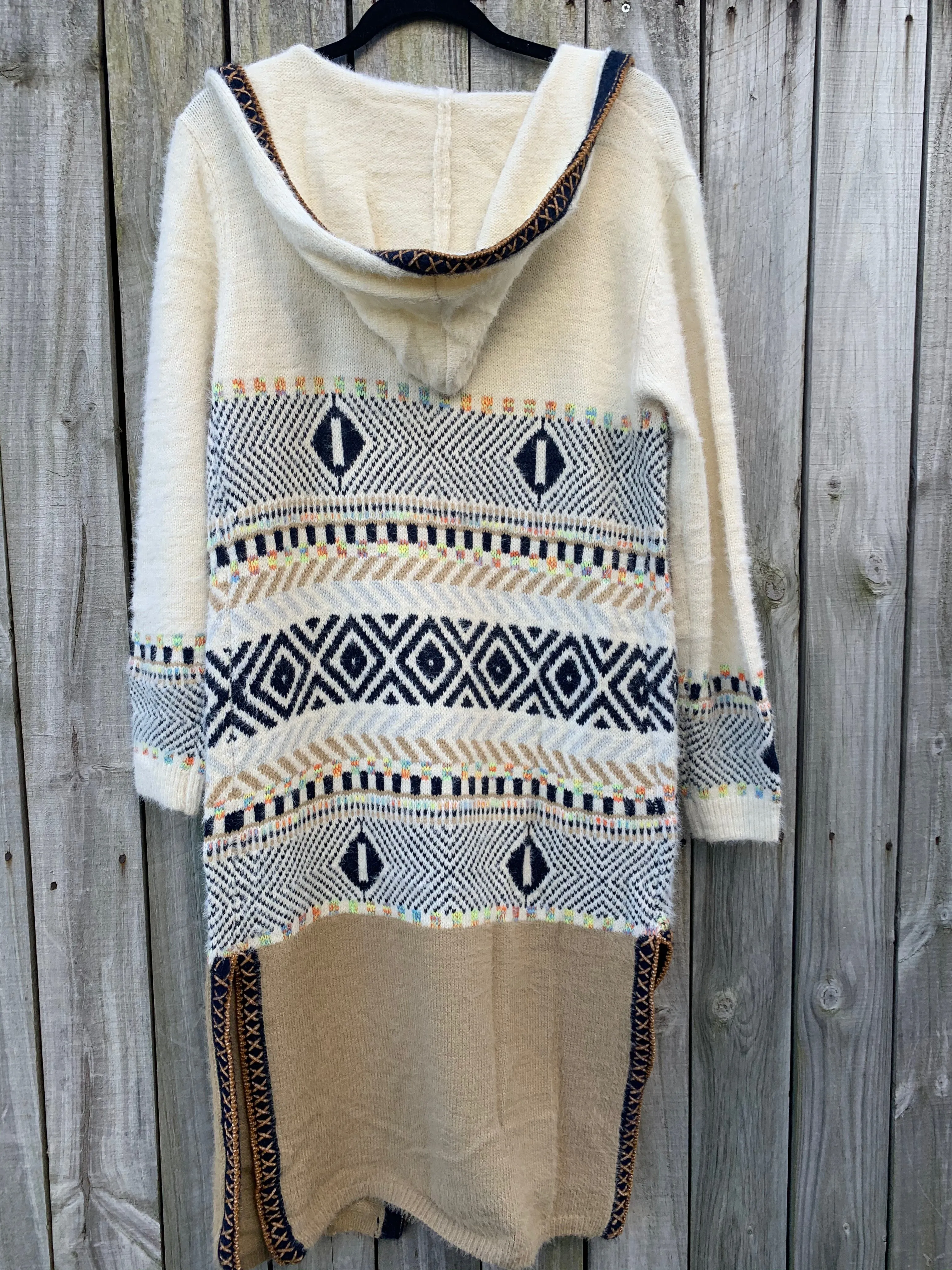 Asa Cardi - White/Multicolour