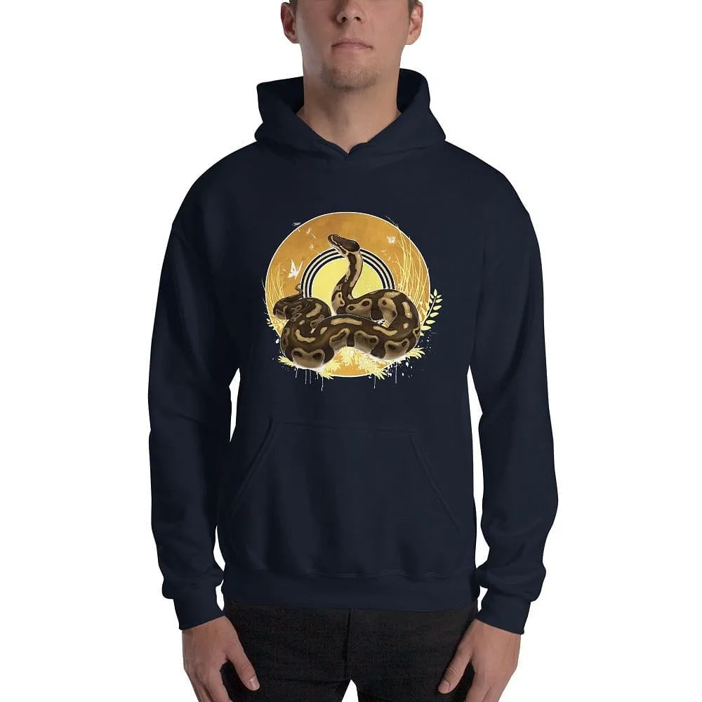 Autumn Ball Python Snake Hoodie, Reptile Gift Pullover