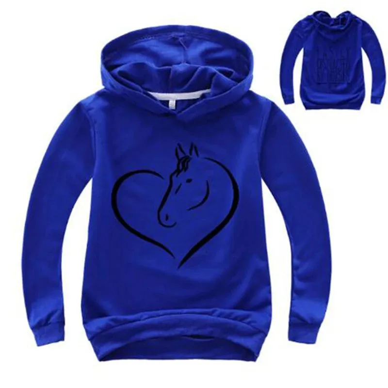 Baby Girls 24M-12Y Cartoon Heart Animal Hoodies