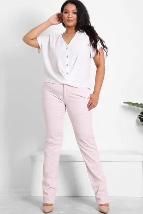 Baby Pink Stretchy Skinny Jeans