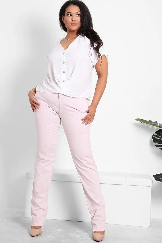 Baby Pink Stretchy Skinny Jeans