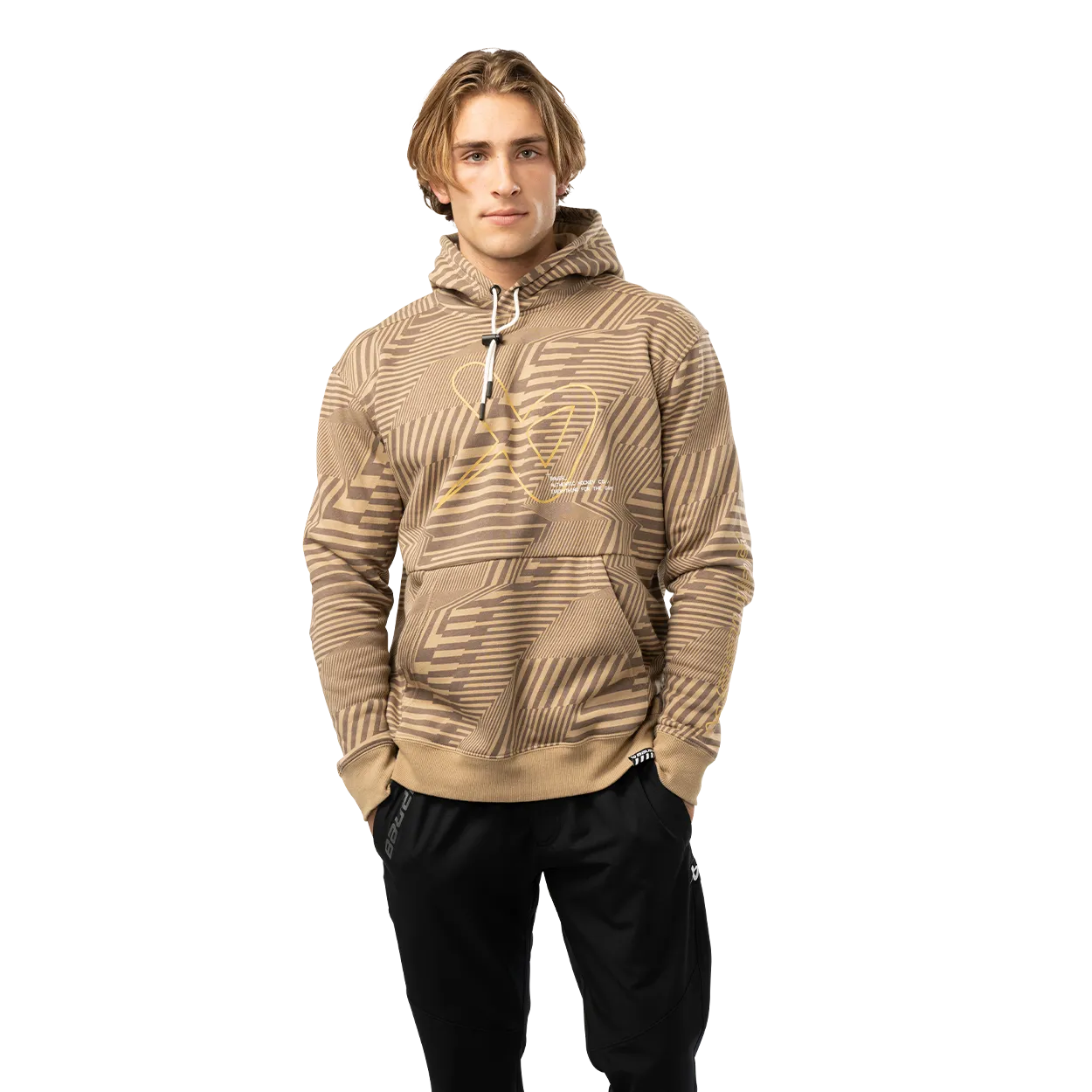 BAUER PRINTED FLEECE HOODIE SENIOR