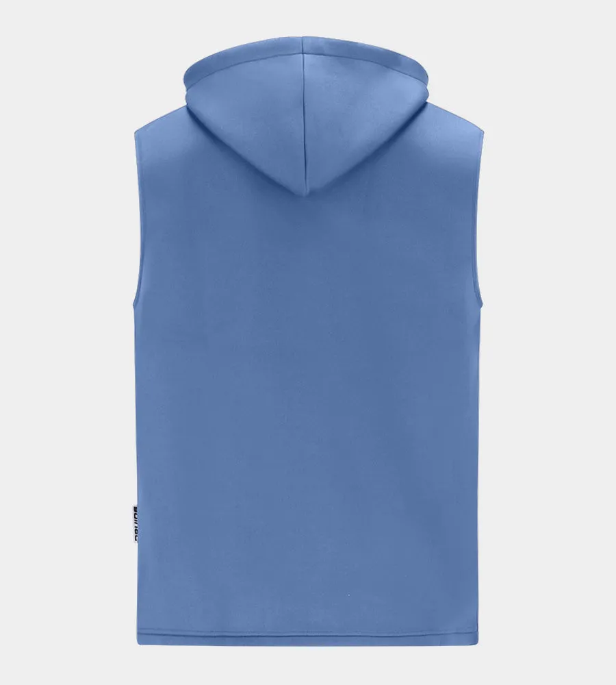 BLAZE SLEEVELESS HOODIE - BLUE