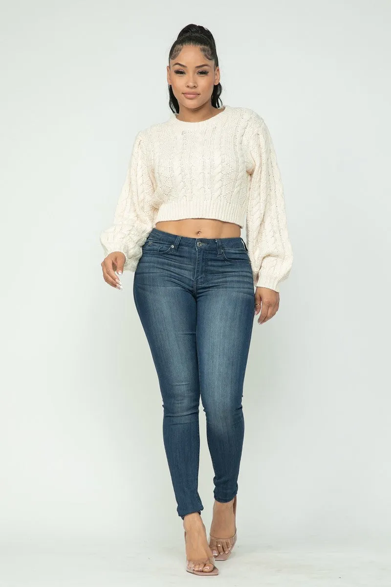 Cable Knit Pullover Sweater