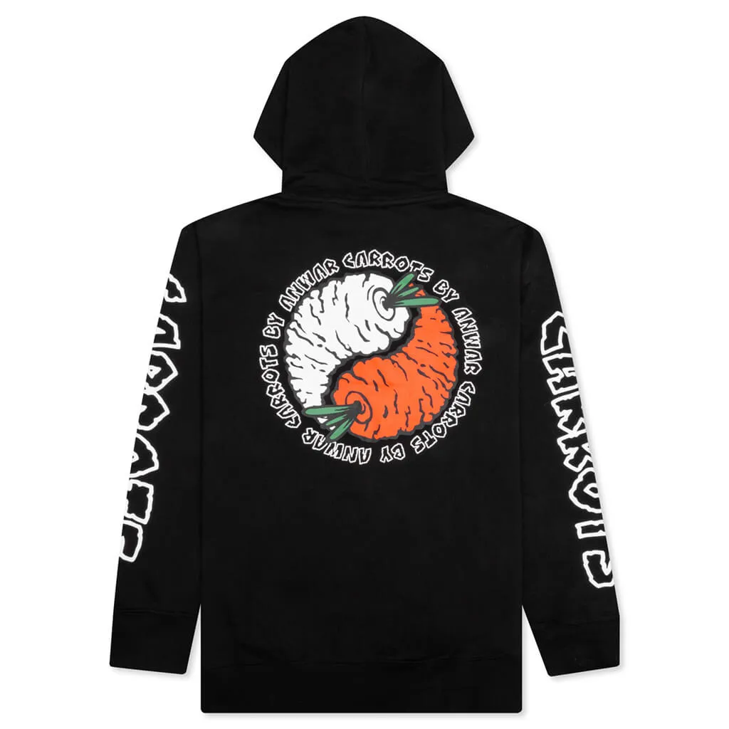 Carrots By Anwar Carrots Carrot Yang Zip Hoodie - Black