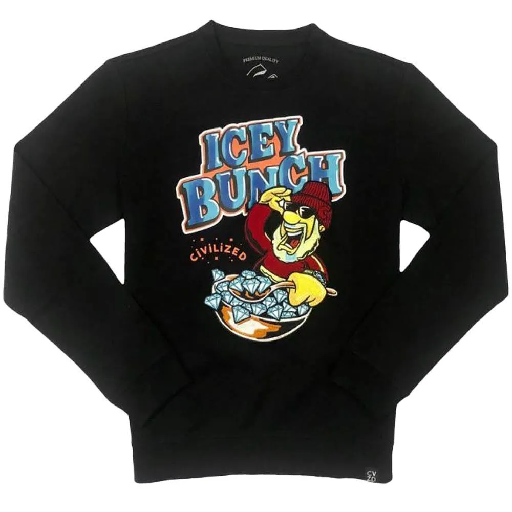 Civilized Clothing Brand Icey Brunch Crewneck Black