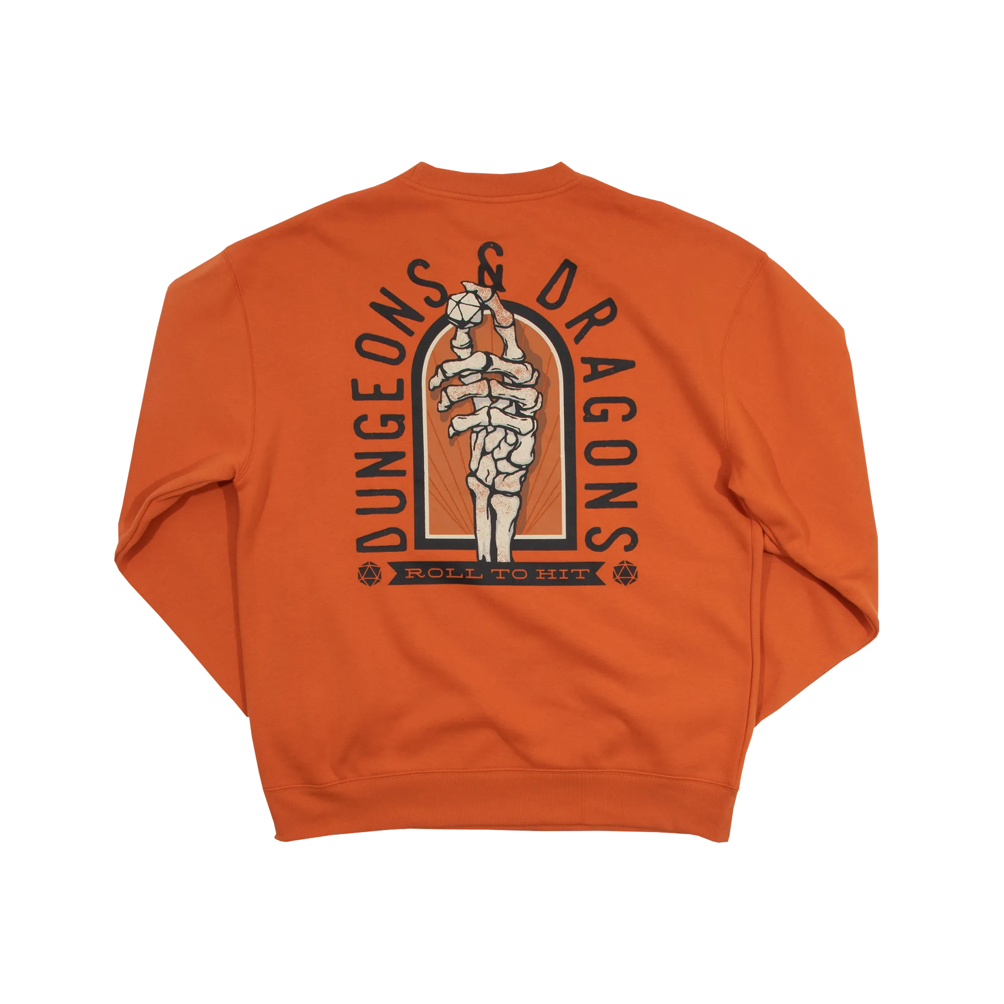 D&D Roll To Hit Classic Orange Sweatshirt