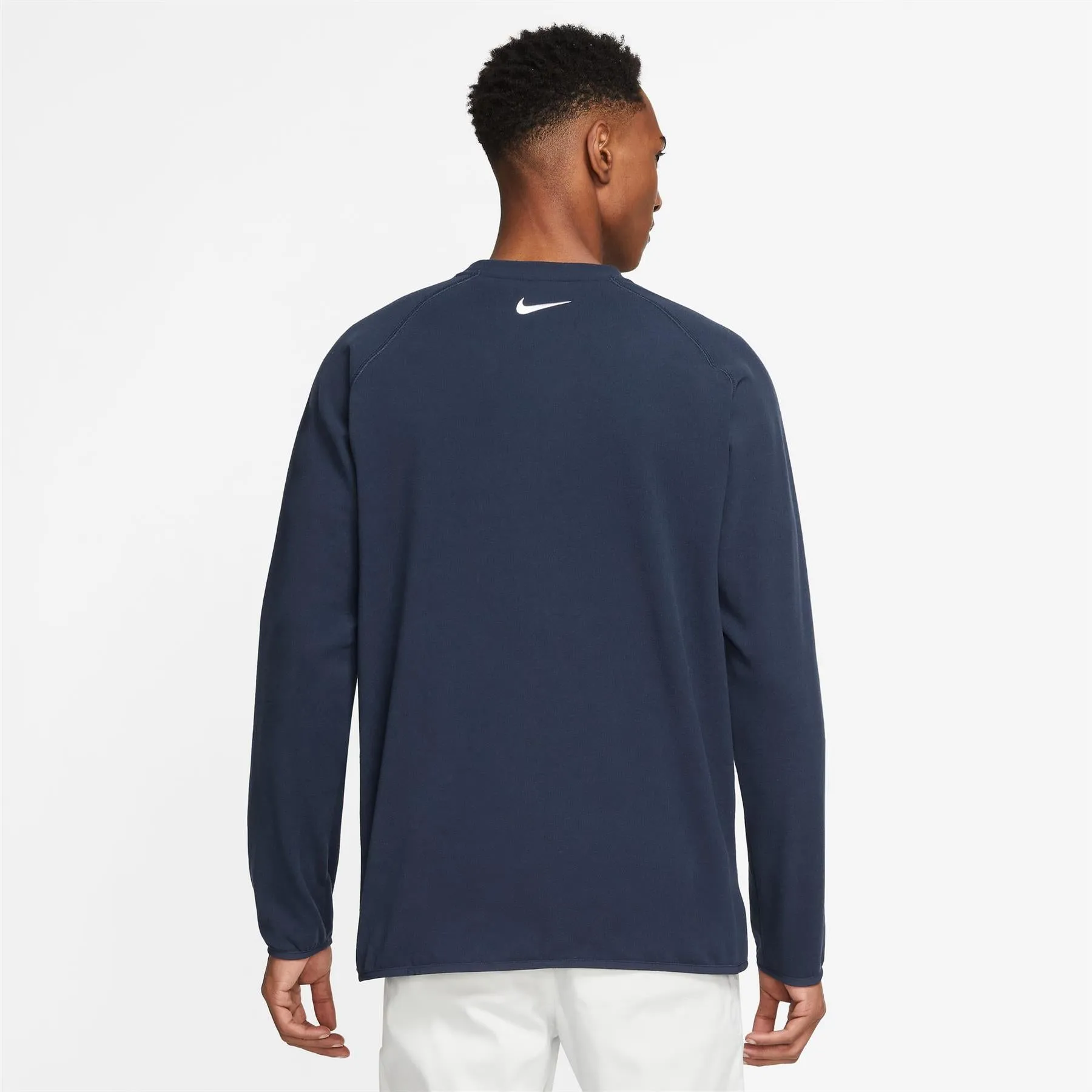 Dri-FIT Knitted Wool Camo Crew Neck Sweatshirt Navy - W23