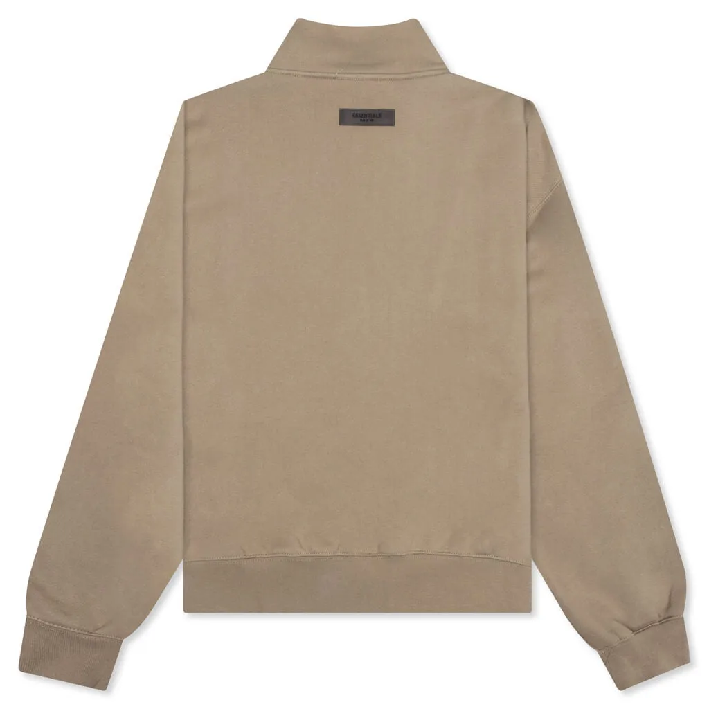 Essentials Women's 1/2 Zip Pullover - Oak