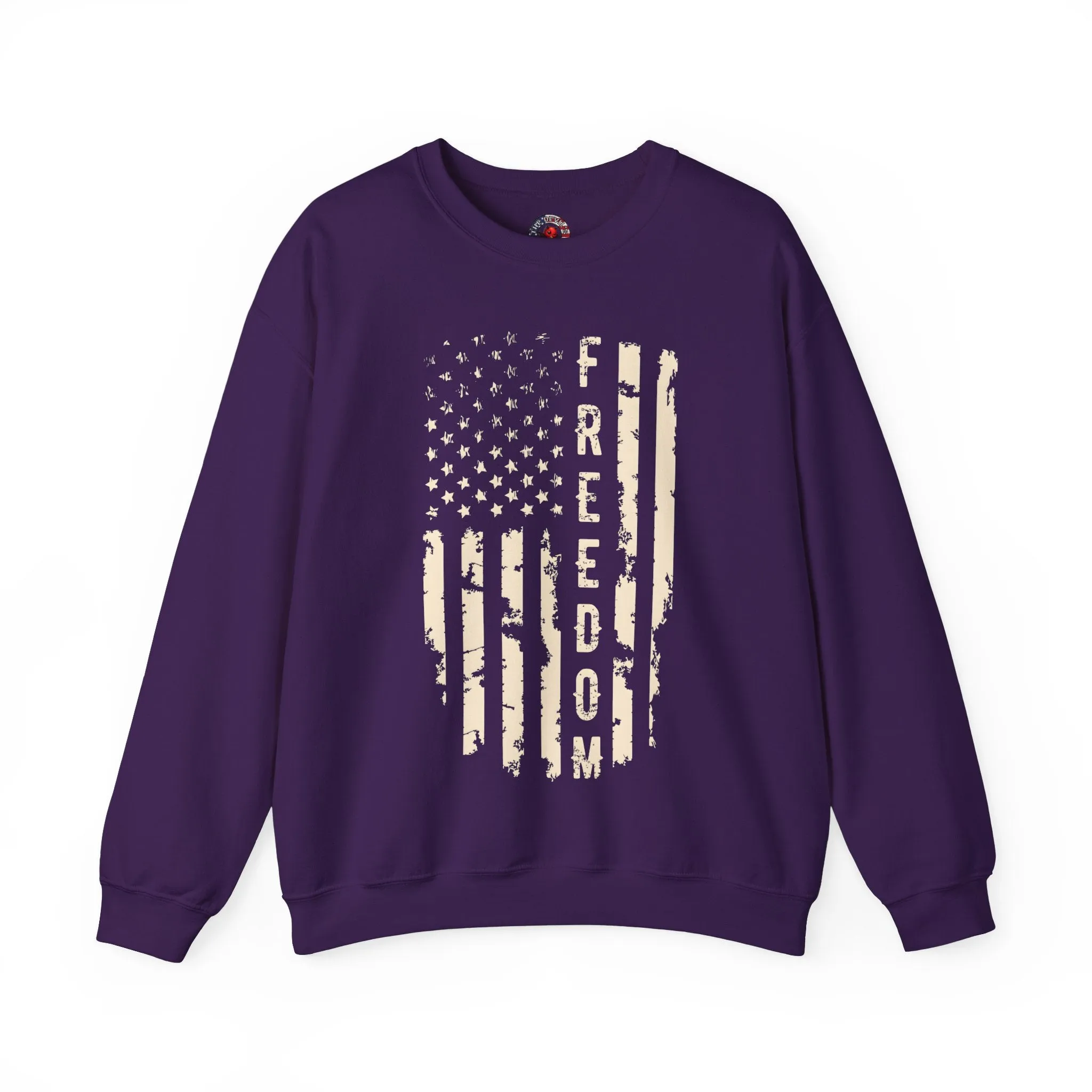 Freedom American Flag Crewneck Sweatshirt