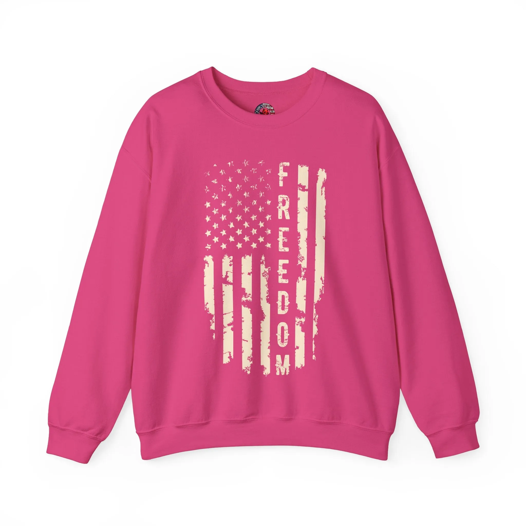 Freedom American Flag Crewneck Sweatshirt