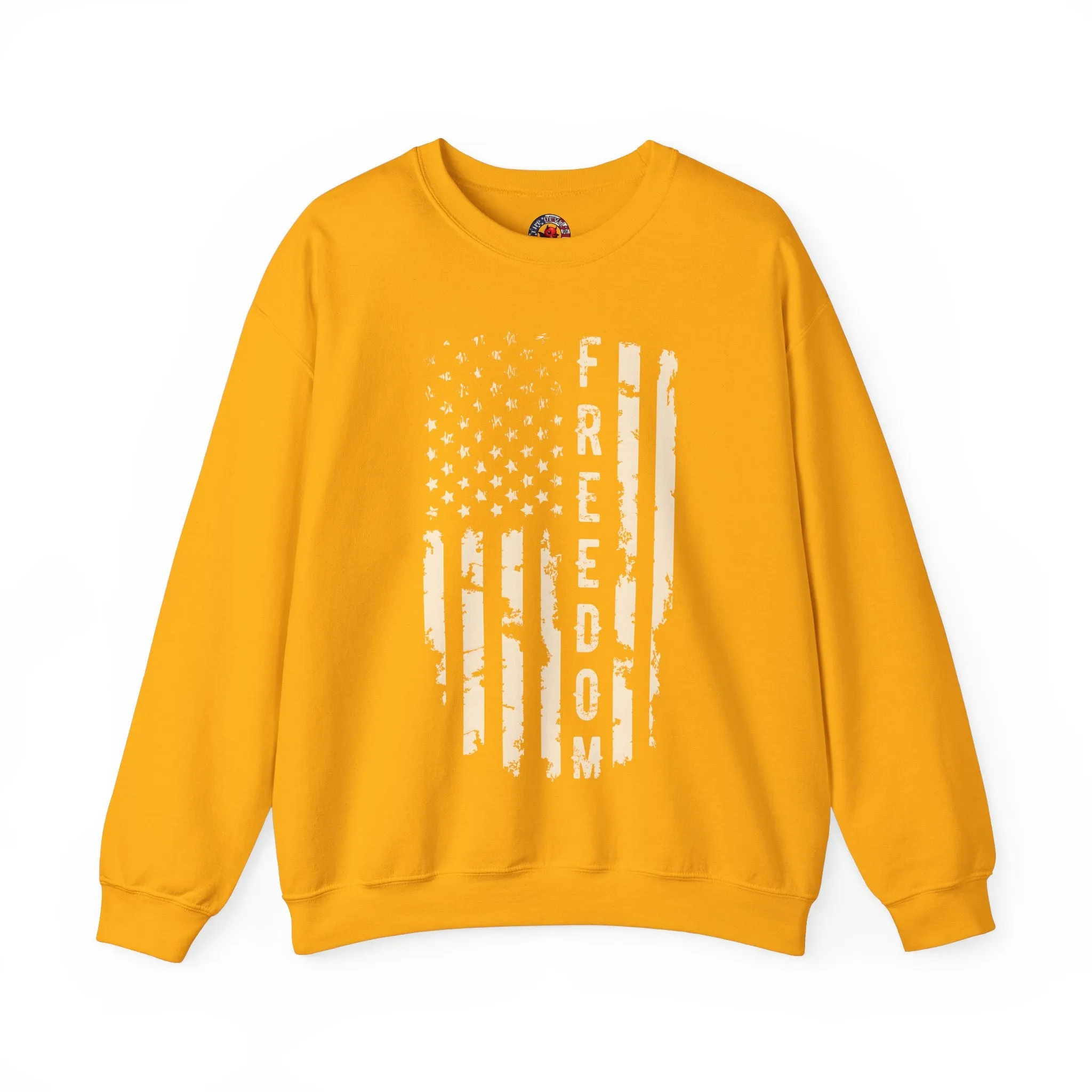 Freedom American Flag Crewneck Sweatshirt