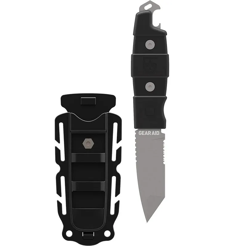 GEAR AID KOTU TANTO SURVIVAL KNIFE - BLACK