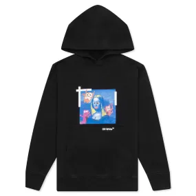 Girls Monsterlisa Hoodie - Black/Blue