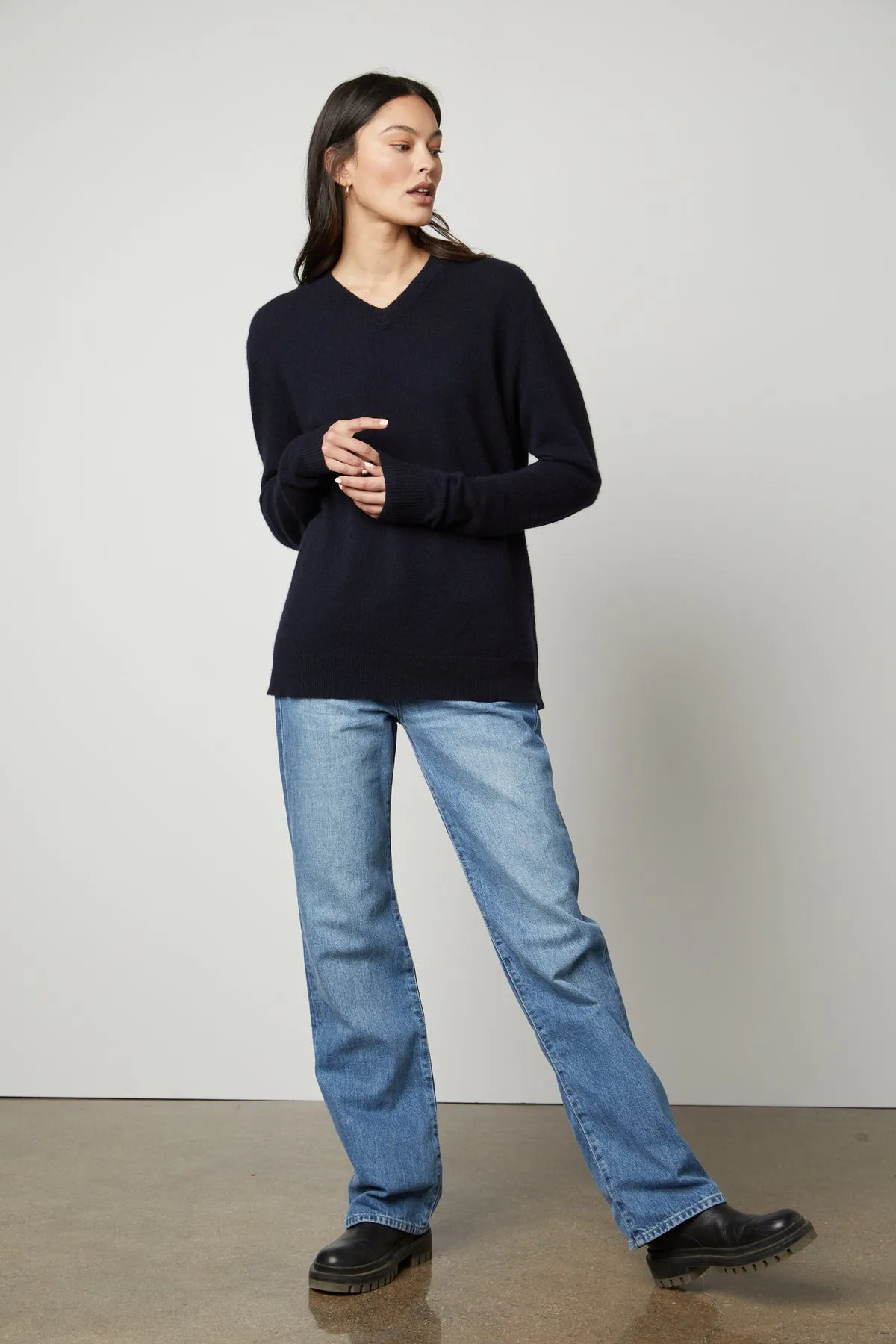 HARMONY CASHMERE V-NECK SWEATER