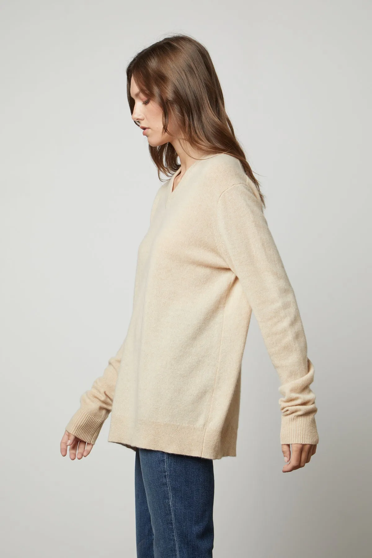 HARMONY CASHMERE V-NECK SWEATER