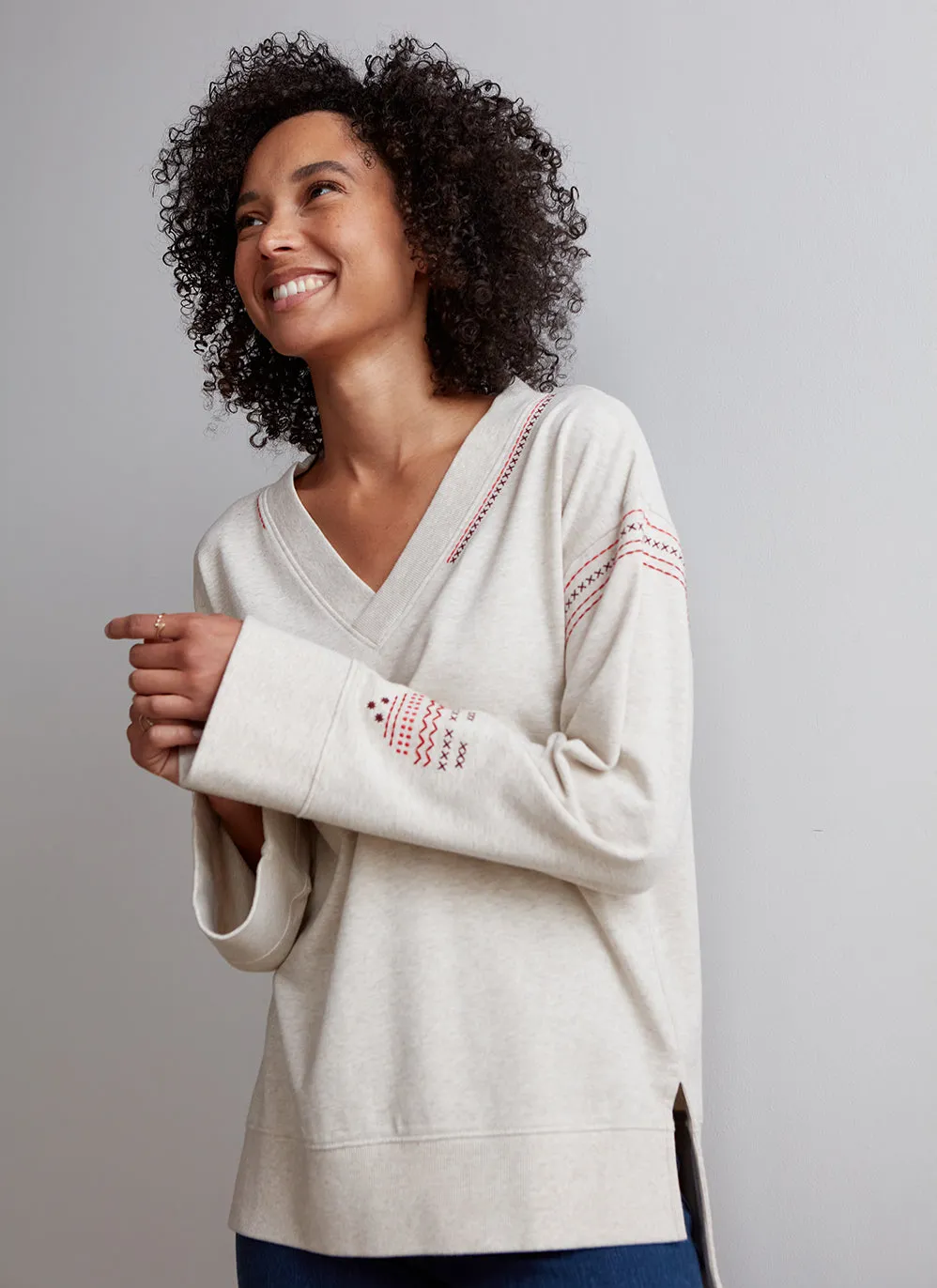 Heathered Penelope Pullover