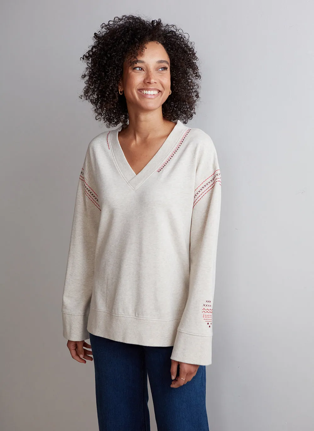 Heathered Penelope Pullover