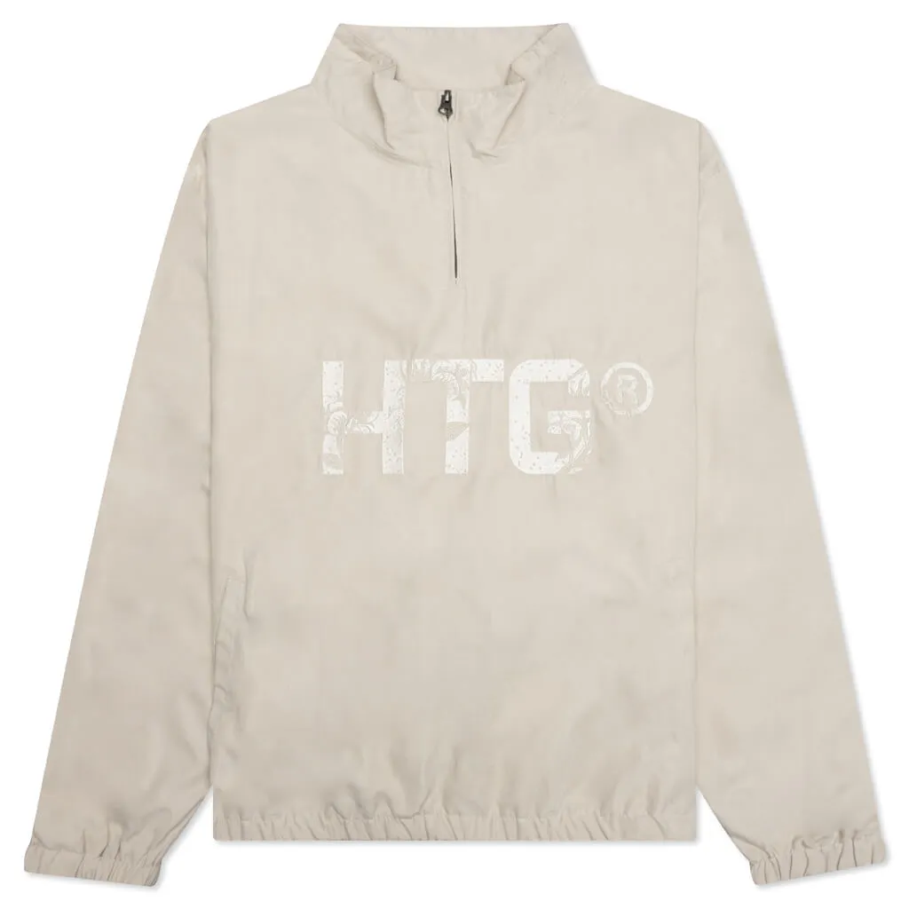 HTG Branded Quarter Zip - Bone