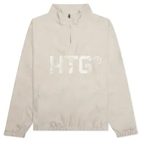 HTG Branded Quarter Zip - Bone