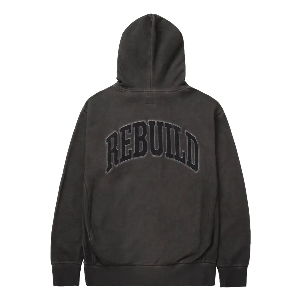 HUF DESTROY REBUILD FADED P/O HOODIE-GREEN