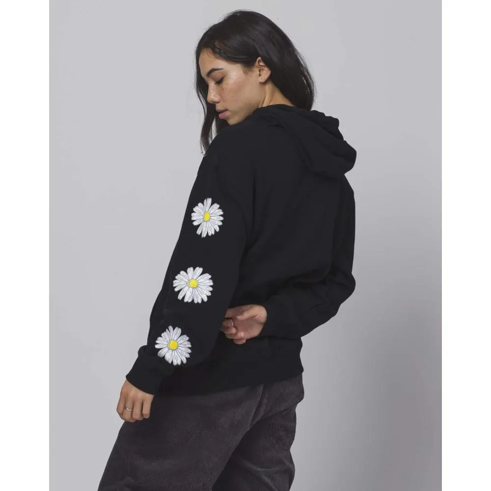 HUF WOMEN'S IN BLOOM PULLOVER HOODIE-BLACK