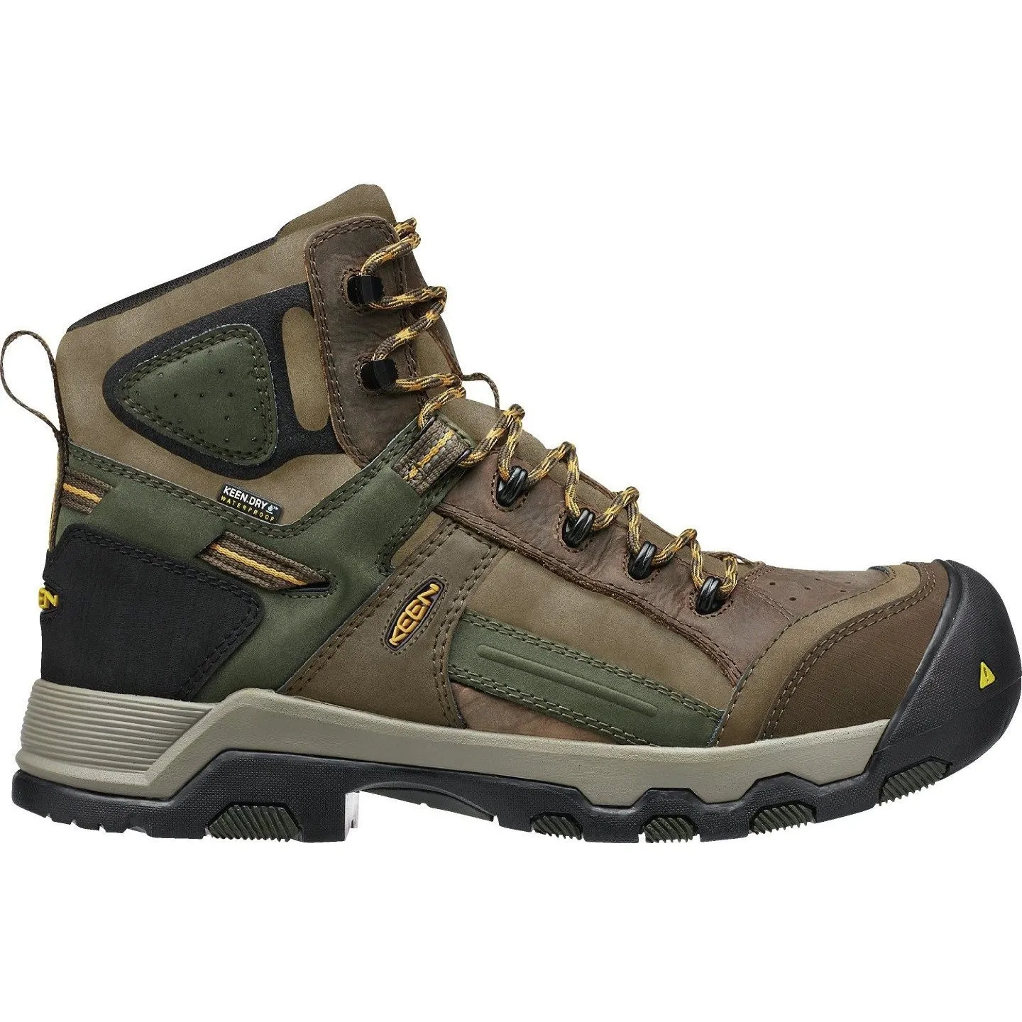 Keen Utility Men's Davenport 6" Mid Comp Toe WP Work Boot - Brown - 1016962