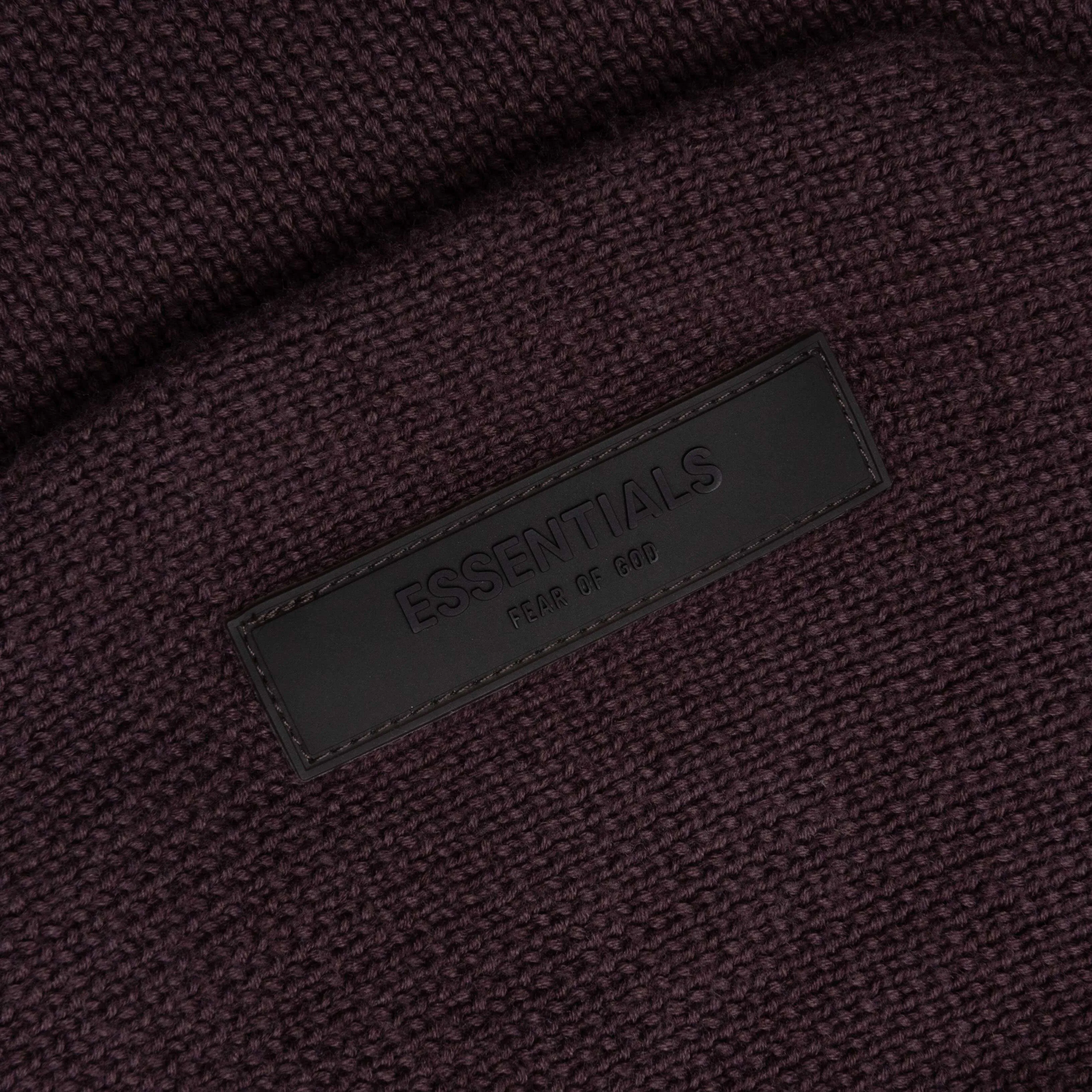 Kid's Knit Hoodie - Plum