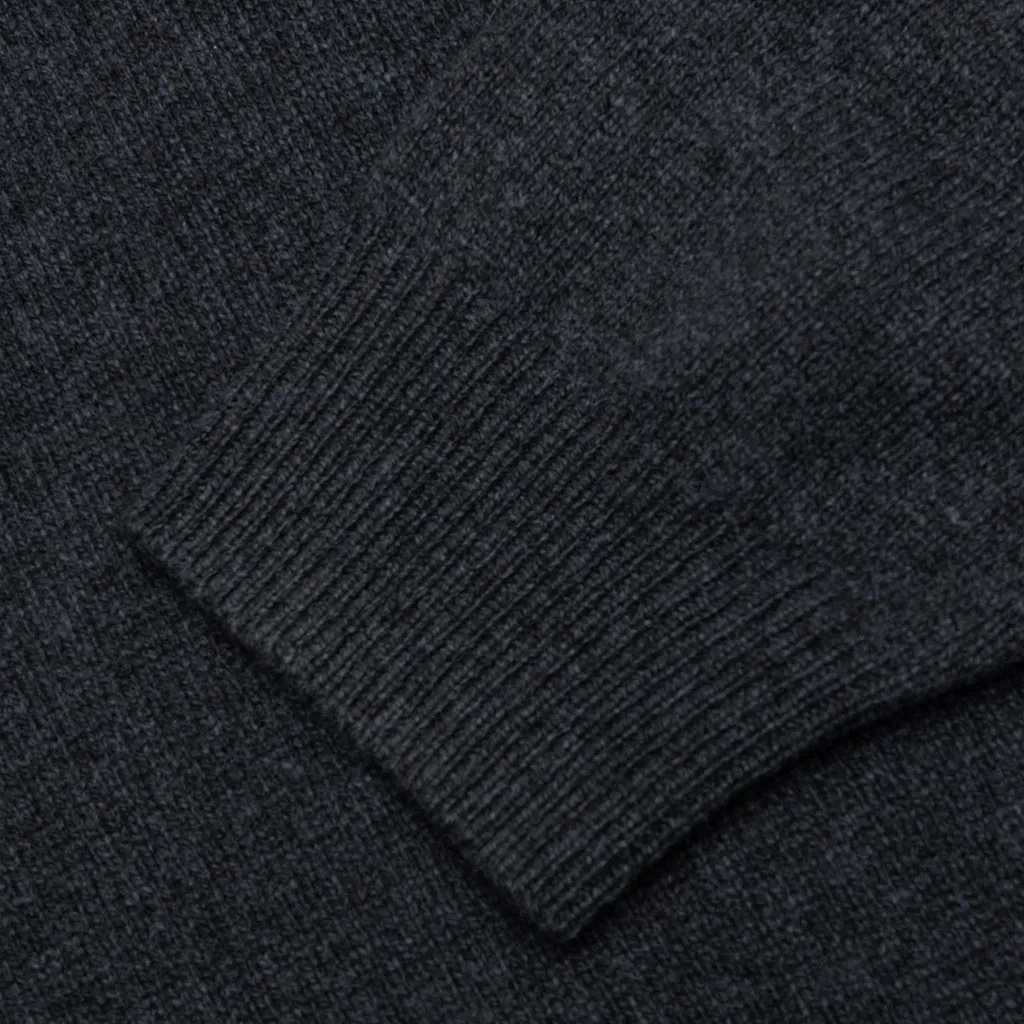 Knit Hoodie - Anthracite Grey