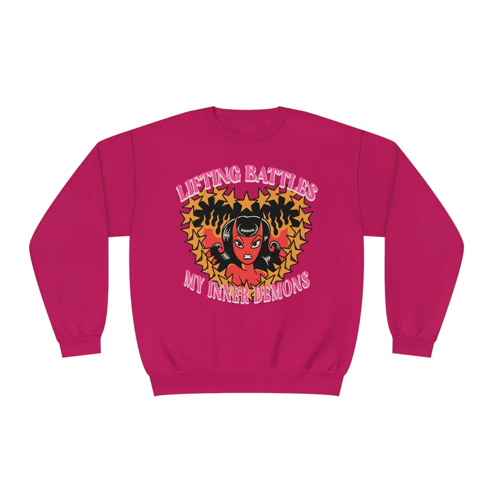 LIFTING BATTLES MY INNER DEMONS - CREWNECK