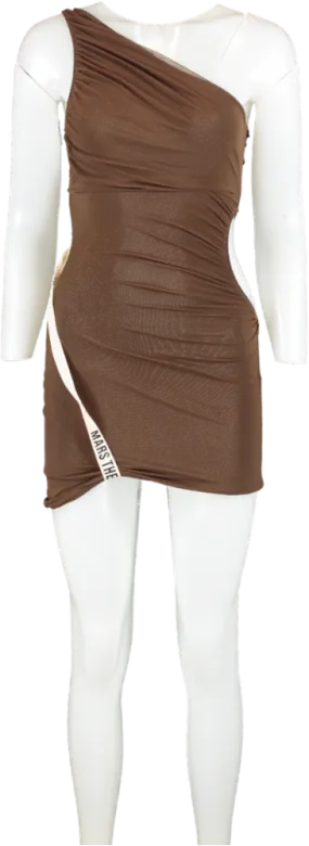 Mars the Label Brown The One Sleeve Mesh Mini UK 6