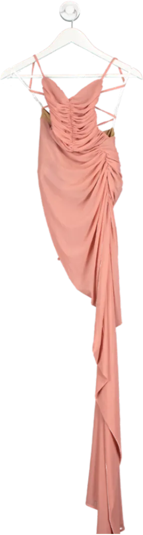 Michael Costello Pink X Revolve Follie Gown UK XS