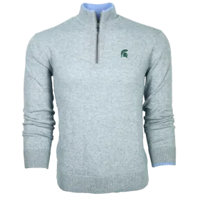 Michigan State Spartan Sebonack Quarter-Zip Sweater