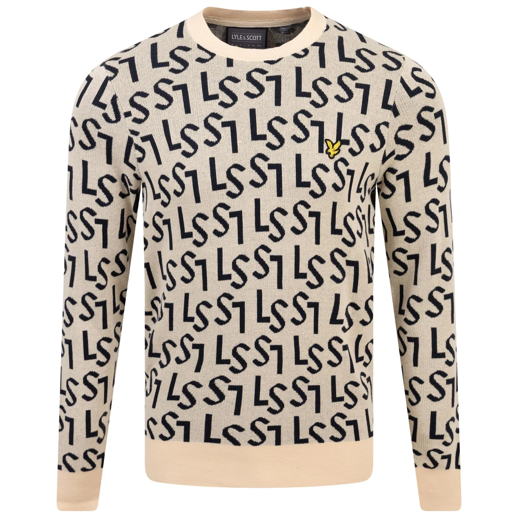 Monogram Knitted Crew Neck Sand Dune - SS24