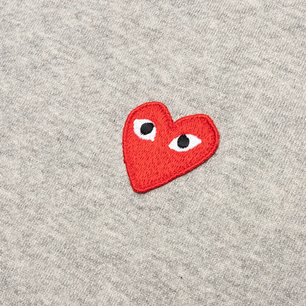 Multi Heart Zip Hooded Sweatshirt - Grey