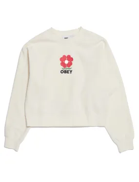 Obey Womens Amelia Crew Unbleached