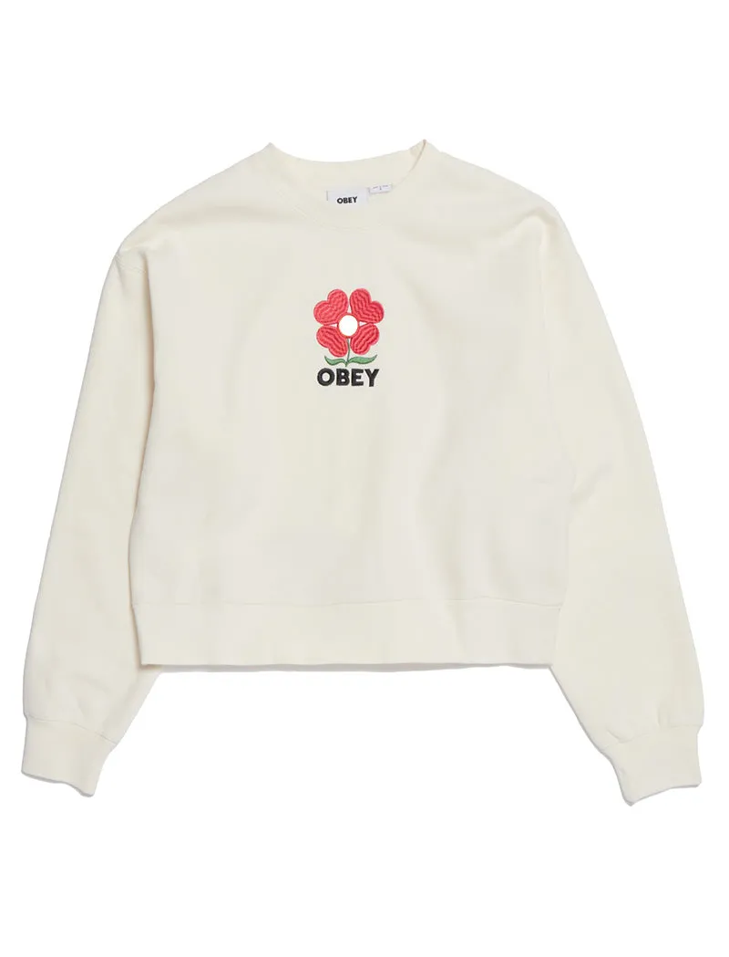 Obey Womens Amelia Crew Unbleached