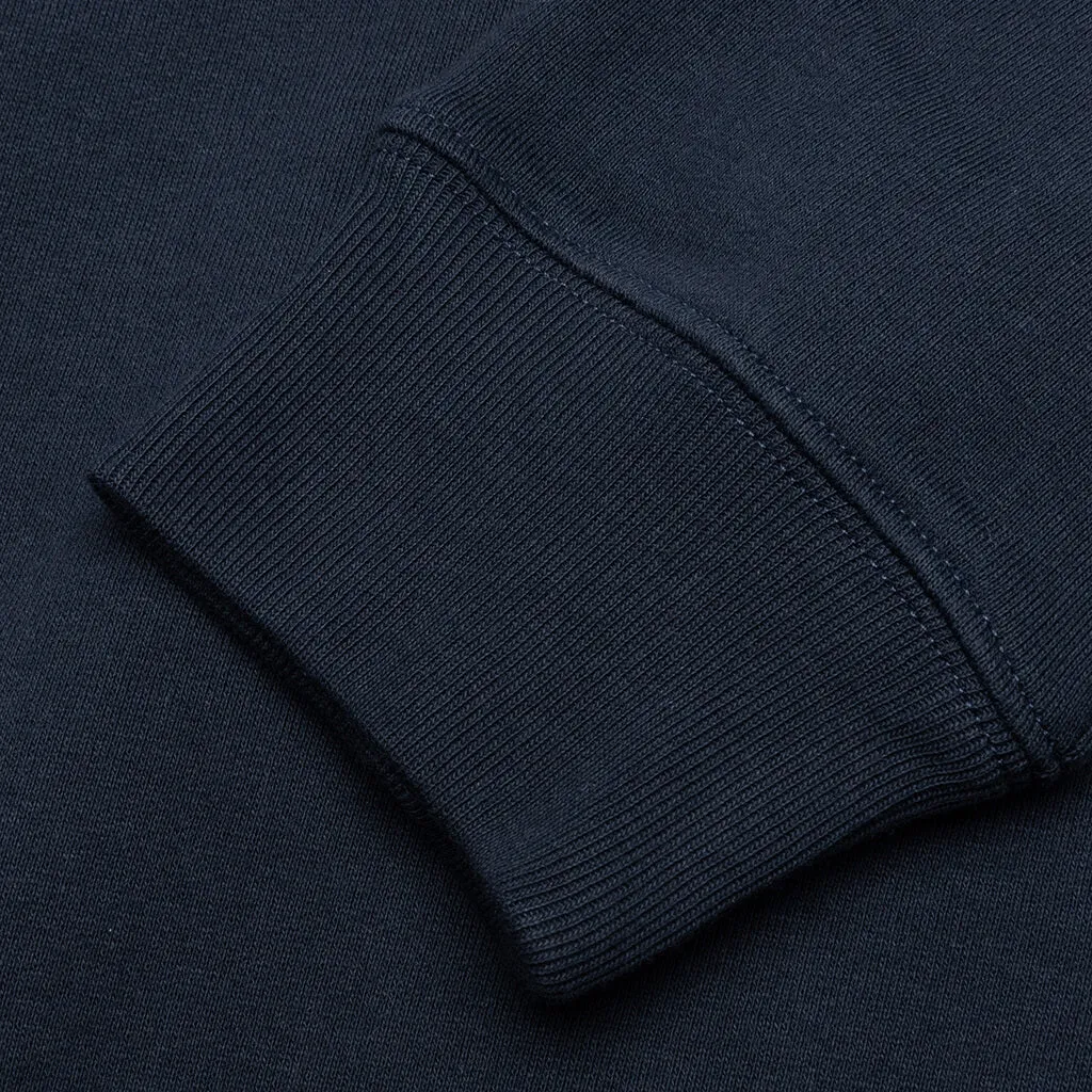 Printed Hoodie - Midnight Blue