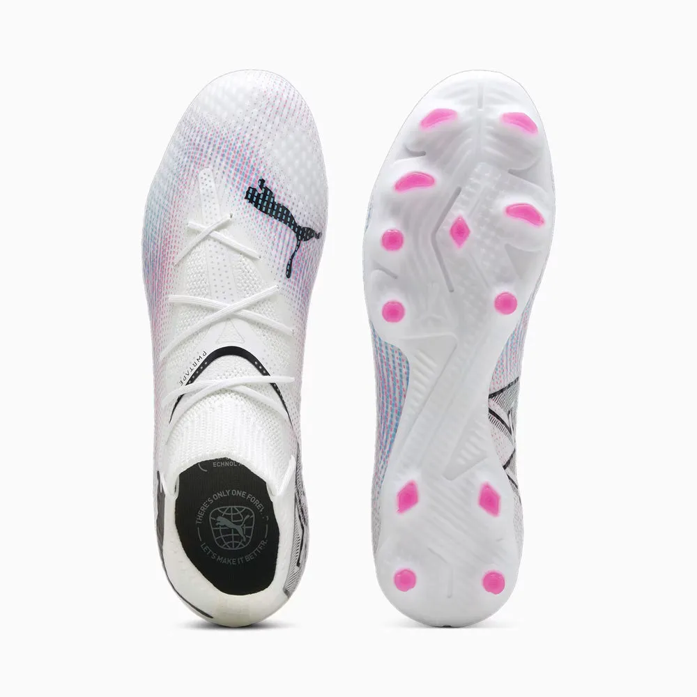 Puma Future 7 Pro FG/AG Football Boots (White/Black/Poison Pink)