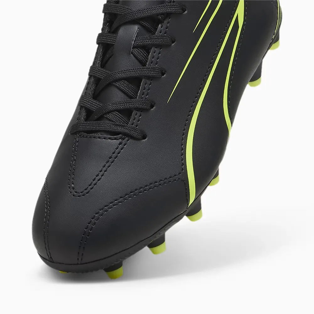 Puma Vitoria Jnr FG/AG Football Boots (Black/Electric Lime)