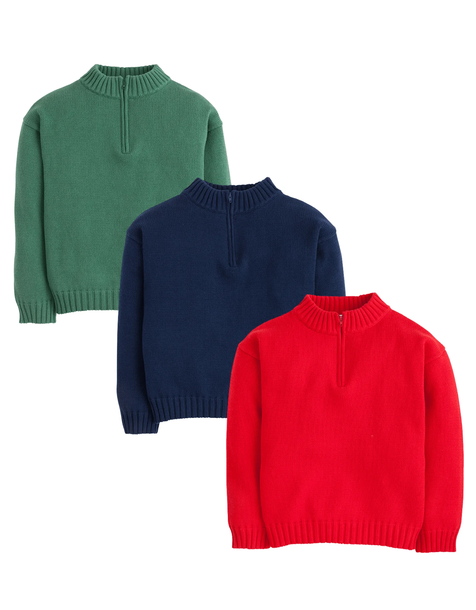 Quarter Zip Sweater - Red