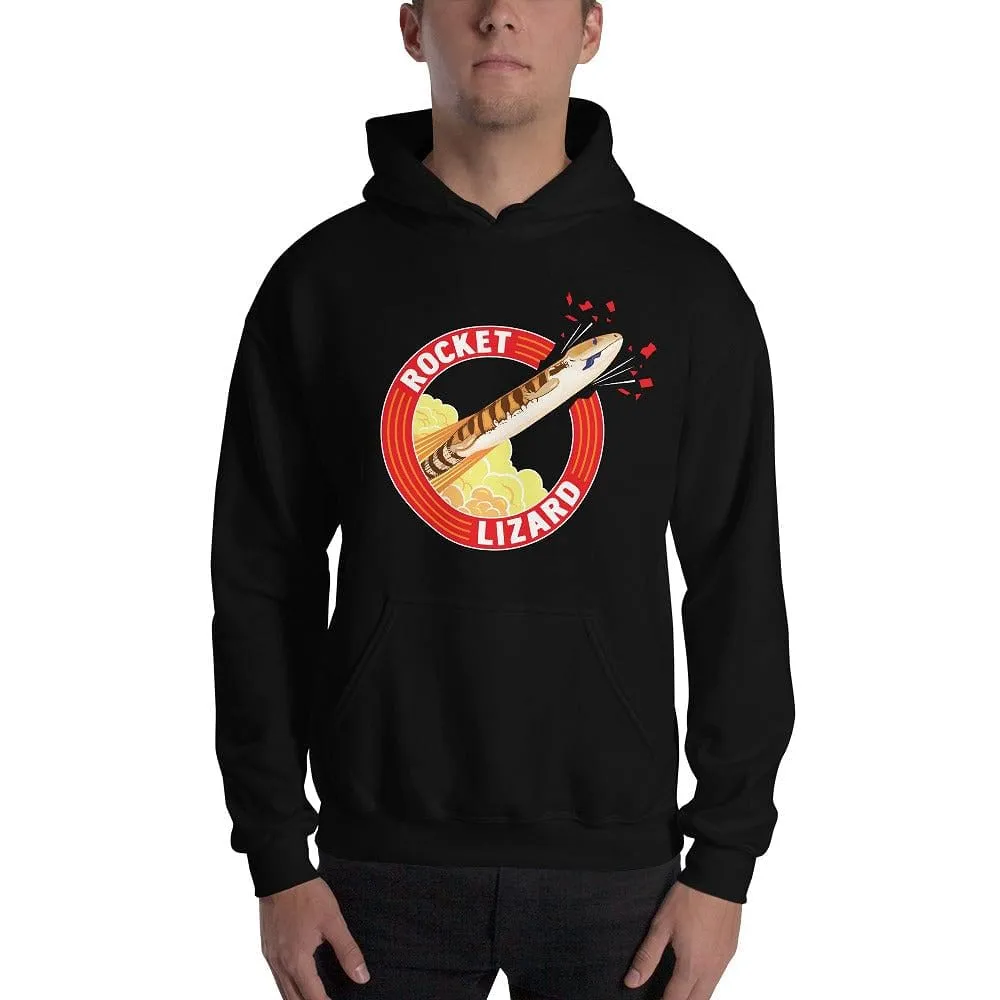 Rocket Lizard Hoodie, Blue Tongue Skink Pullover, Reptile Gift