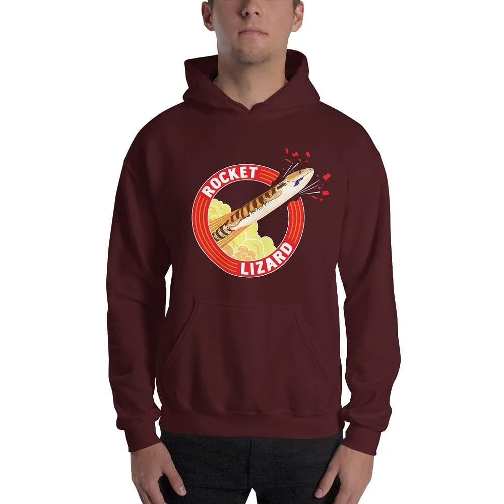 Rocket Lizard Hoodie, Blue Tongue Skink Pullover, Reptile Gift